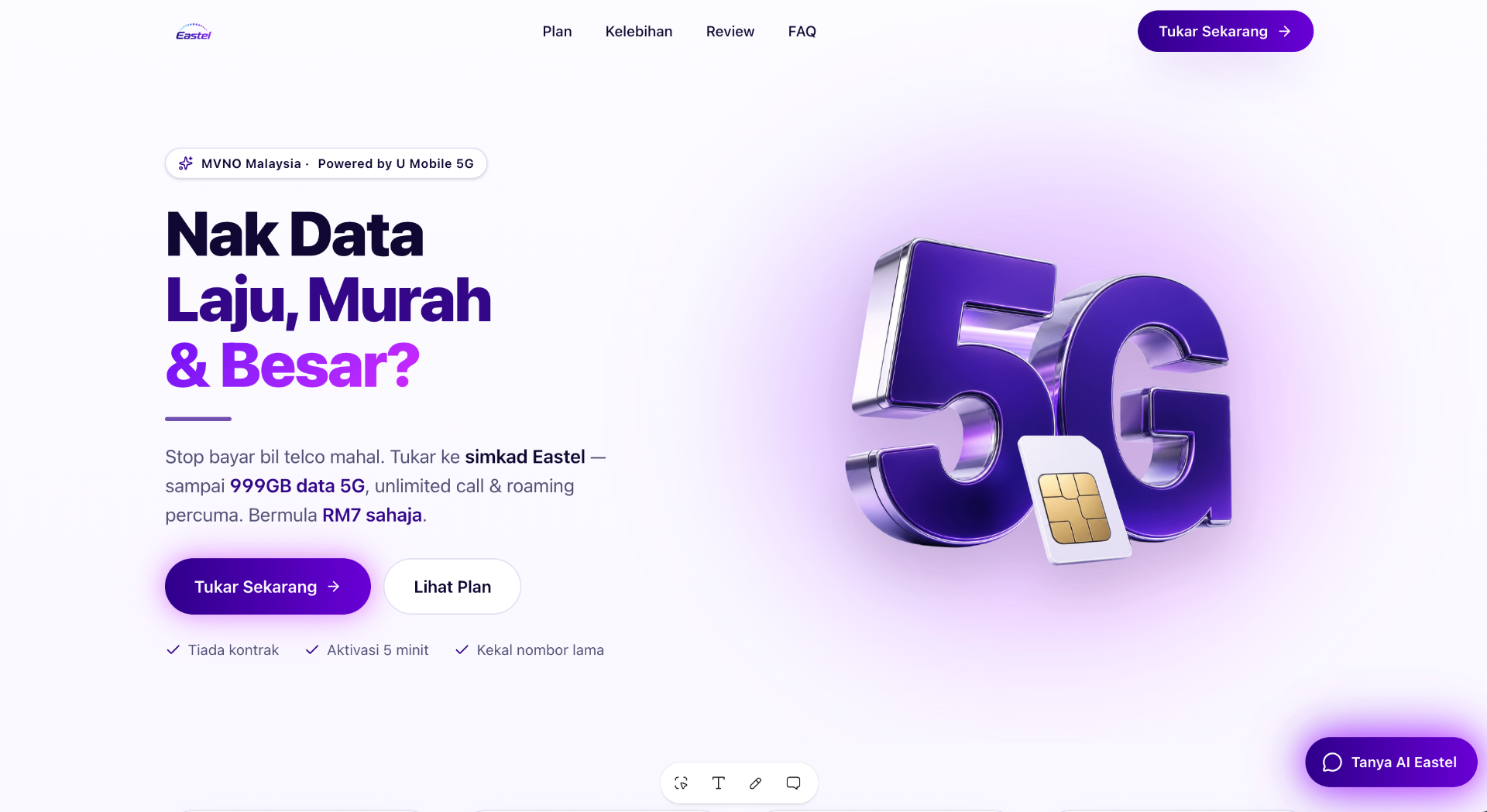 Eastel 5G — Telco / MVNO